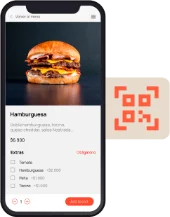 Menú QR integrado